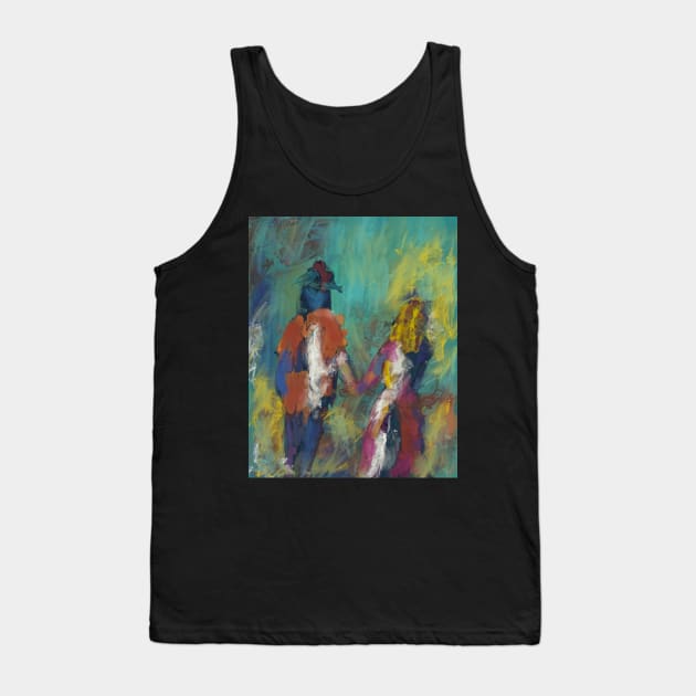 Novios a couple walking hand in hand Tank Top by gldomenech